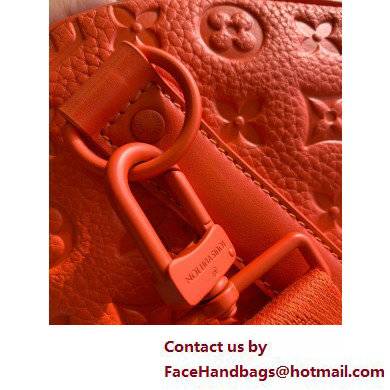 Louis Vuitton Taurillon Monogram leather Keepall Bandouliere 50 Bag M20963 Orange