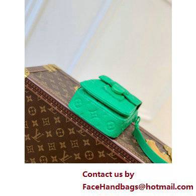 Louis Vuitton Taurillon Monogram leather S-Lock Vertical wearable wallet Bag M81525 Green