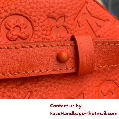 Louis Vuitton Taurillon Monogram leather S-Lock Vertical wearable wallet Bag Orange