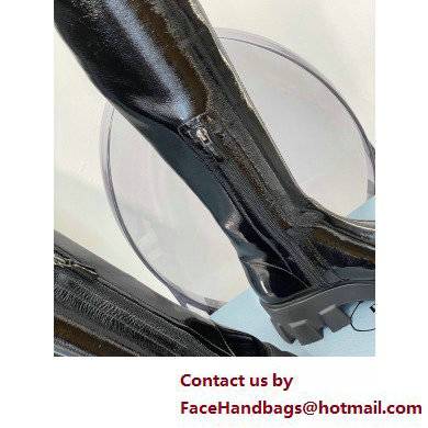 Prada Patent leather High boots Black 2022 - Click Image to Close
