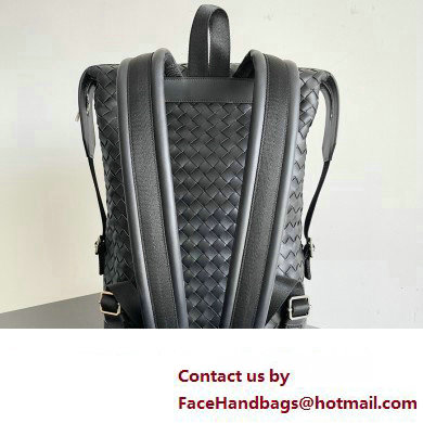 Bottega Veneta Intrecciato leather Backpack Bag Black