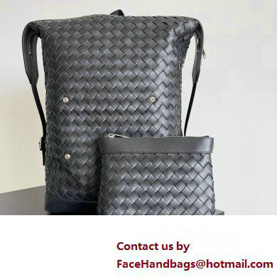 Bottega Veneta Intrecciato leather Backpack Bag Black