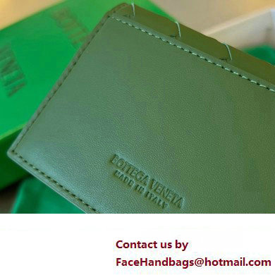 Bottega Veneta Intrecciato leather Business Card Case 605720 Dark Green