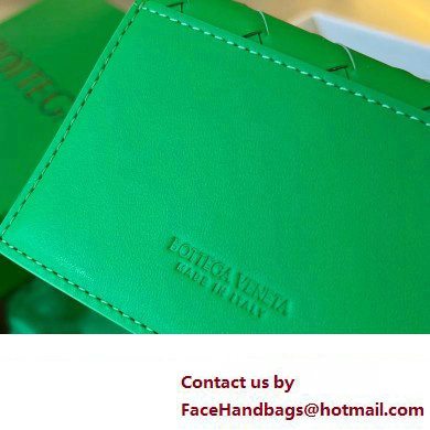 Bottega Veneta Intrecciato leather Business Card Case 605720 Green