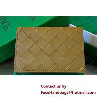 Bottega Veneta Intrecciato leather Business Card Case 605720 Olive Green