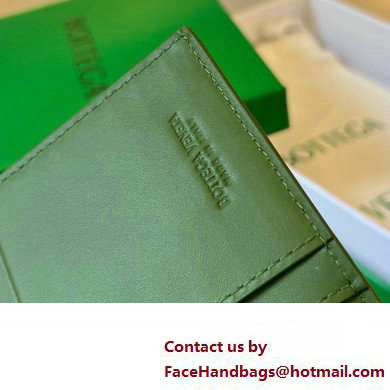 Bottega Veneta Intrecciato leather Long Wallet 676593 Green