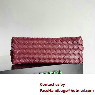 Bottega Veneta Intrecciato leather Medium Andiamo top handle Bag Burgundy