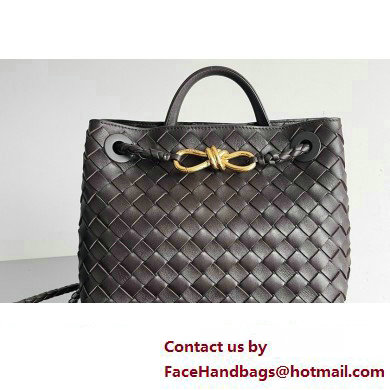 Bottega Veneta Intrecciato leather Small Andiamo top handle Bag Coffee