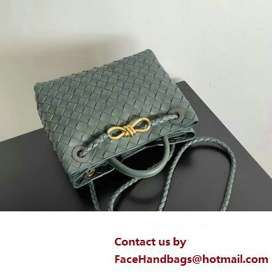 Bottega Veneta Intrecciato leather Small Andiamo top handle Bag Green