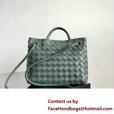 Bottega Veneta Intrecciato leather Small Andiamo top handle Bag Green