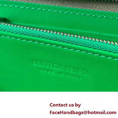 Bottega Veneta Intrecciato leather Zip Around Wallet 593217 Light Green