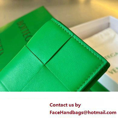 Bottega Veneta Intreccio leather Cassette Business Card Case 651396 Green