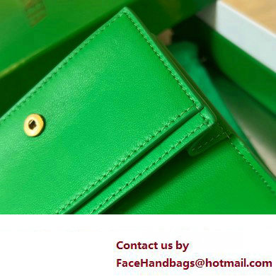 Bottega Veneta Intreccio leather Cassette Business Card Case 651396 Green