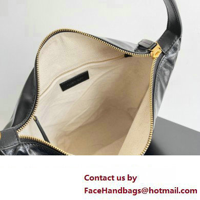 Bottega Veneta Knot Medium Hobo Bag Black