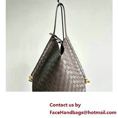 Bottega Veneta Large Solstice Intrecciato leather Shoulder Bag Coffee