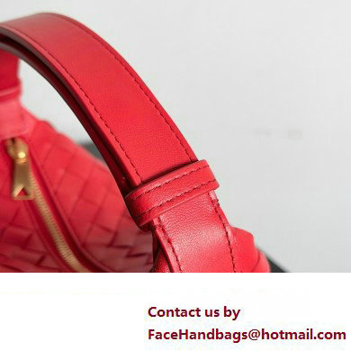 Bottega Veneta Mini Wallace Intrecciato leather Bag Red