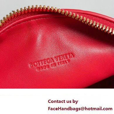 Bottega Veneta Mini Wallace Intrecciato leather Bag Red