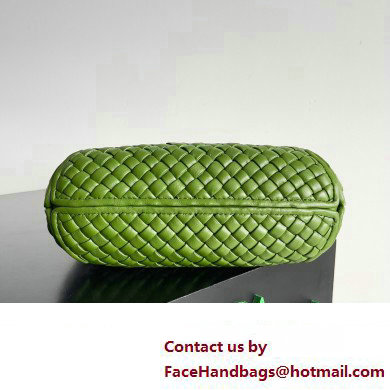 Bottega Veneta Small Clicker padded intreccio leather Shoulder Bag Green