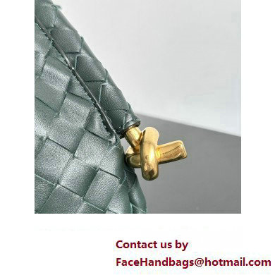 Bottega Veneta Small Solstice Intrecciato leather Shoulder Bag Dark Green