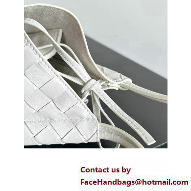 Bottega Veneta Small Solstice Intrecciato leather Shoulder Bag White