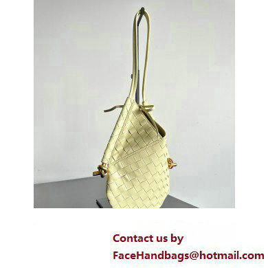 Bottega Veneta Small Solstice Intrecciato leather Shoulder Bag Yellow