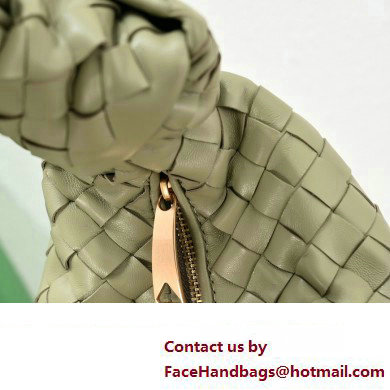 Bottega Veneta intrecciato leather small jodie shoulder bag army green