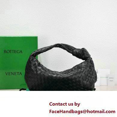 Bottega Veneta intrecciato leather small jodie shoulder bag black