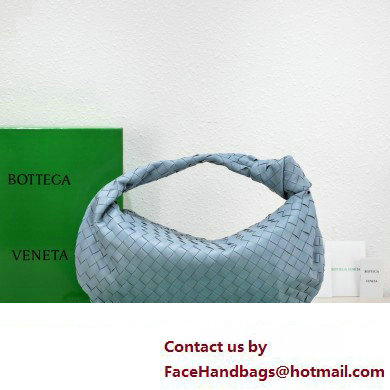 Bottega Veneta intrecciato leather small jodie shoulder bag blue