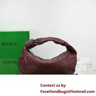 Bottega Veneta intrecciato leather small jodie shoulder bag burgundy