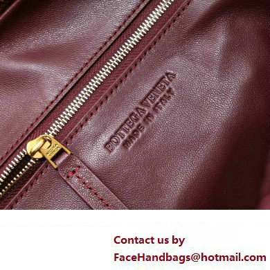 Bottega Veneta intrecciato leather small jodie shoulder bag burgundy