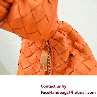 Bottega Veneta intrecciato leather small jodie shoulder bag orange