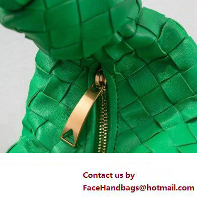 Bottega Veneta intrecciato leather teen jodie shoulder bag bamboo green