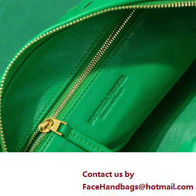 Bottega Veneta intrecciato leather teen jodie shoulder bag bamboo green