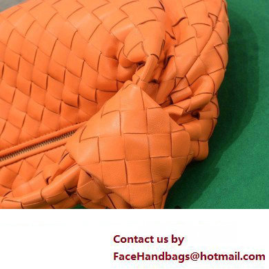 Bottega Veneta intrecciato leather teen jodie shoulder bag orange