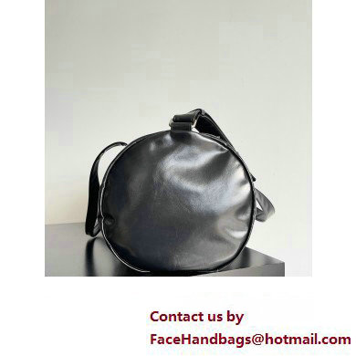 Bottega Veneta leather Gym Duffle Bag with detachable strap Black