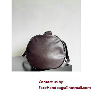 Bottega Veneta leather Gym Duffle Bag with detachable strap Coffee