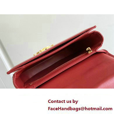 Celine CHAIN BESACE CLEA BAG in Shiny calfskin 110413 Red