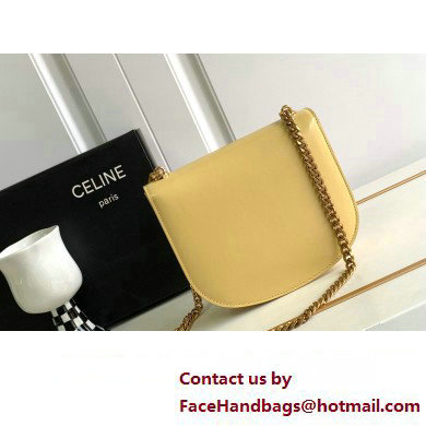 Celine CHAIN BESACE CLEA BAG in Shiny calfskin 110413 Yellow