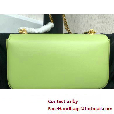 Celine CHAIN SHOULDER BAG triomphe in Shiny calfskin 197993 Green