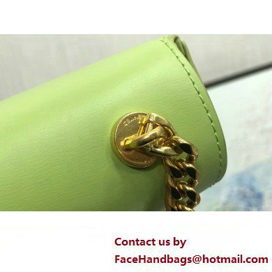 Celine CHAIN SHOULDER BAG triomphe in Shiny calfskin 197993 Green