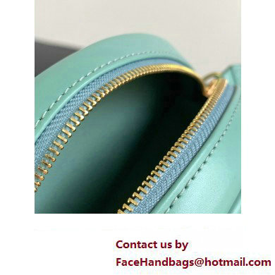 Celine CROSSBODY OVAL PURSE cuir triomphe in SMOOTH CALFSKIN 101703 Cyan