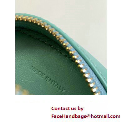 Celine CROSSBODY OVAL PURSE cuir triomphe in SMOOTH CALFSKIN 101703 Cyan