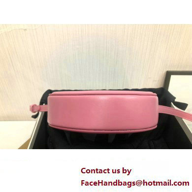 Celine CROSSBODY OVAL PURSE cuir triomphe in SMOOTH CALFSKIN 101703 Pink