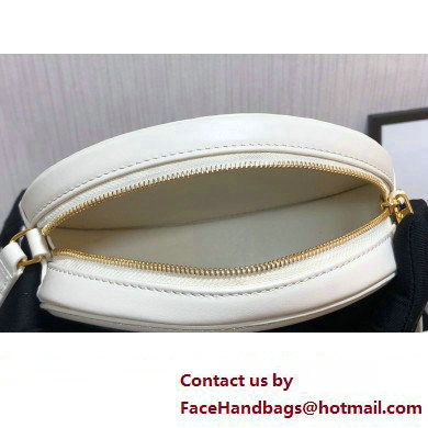 Celine CROSSBODY OVAL PURSE cuir triomphe in SMOOTH CALFSKIN 101703 White