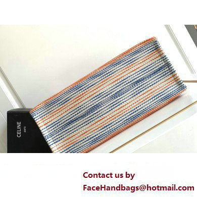 Celine Large Cabas Thais Bag In Striped Textile With Celine 196762 Multicolor 2023