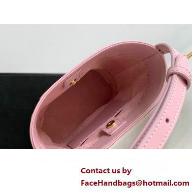 Celine MINI BUCKET CUIR TRIOMPHE Bag in SMOOTH CALFSKIN 10L433 Pink