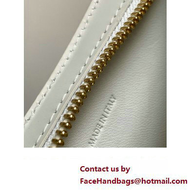 Celine Medium Celine Croque Bag in SHINY CALFSKIN 112273 White