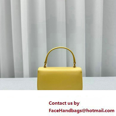 Celine Mini besace triomphe Bag in SHINY CALFSKIN Yellow