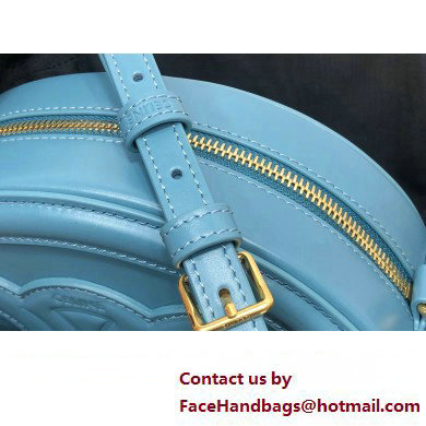 Celine OVAL BAG CUIR TRIOMPHE in SMOOTH CALFSKIN 198603 Blue