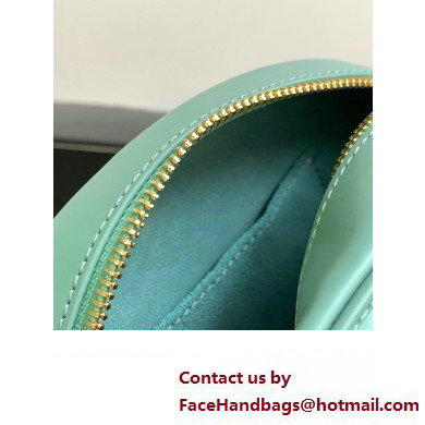 Celine OVAL BAG CUIR TRIOMPHE in SMOOTH CALFSKIN 198603 Cyan